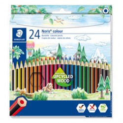 Matite colorate Noris Colour 185 - colori assortiti - Staedtler - astuccio 24 pezzi