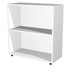 Libreria modulare bassa - a giorno - 76x32x81,5 cm - bianco - Artexport