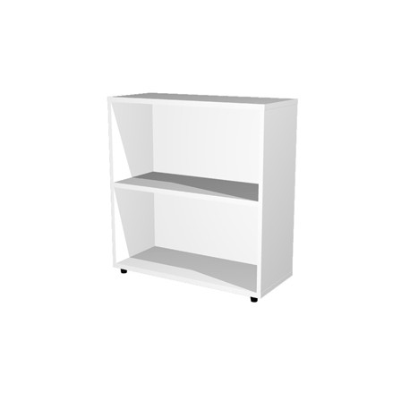 Libreria modulare bassa - a giorno - 76x32x81,5 cm - bianco - Artexport