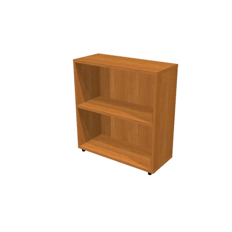 Libreria modulare bassa - a giorno - 76x32x81,5 cm - noce chiaro - Artexport