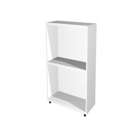 Libreria modulare bassa - a giorno - 40x32x81,5 cm - bianco - Artexport