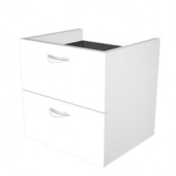 Coppia cassetti per libreria modulare - L40 cm - 36x29x35,5 cm - bianco - Artexport