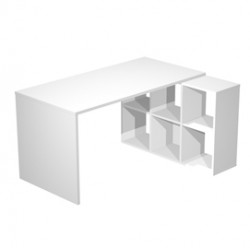 Postazione Home-Office - 6 caselle - 140 x 104 x 72,4 cm - bianco - Artexport