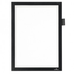 Cornice adesiva Duraframe Note - pannello magnetico - A4 (21 x 29,7 cm) - nero - Durable