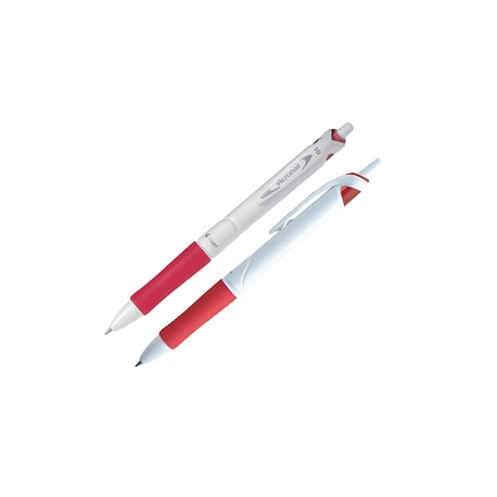 Penna a sfera a scatto Acroball Pure White - punta 1,0mm - rosso  - Pilot