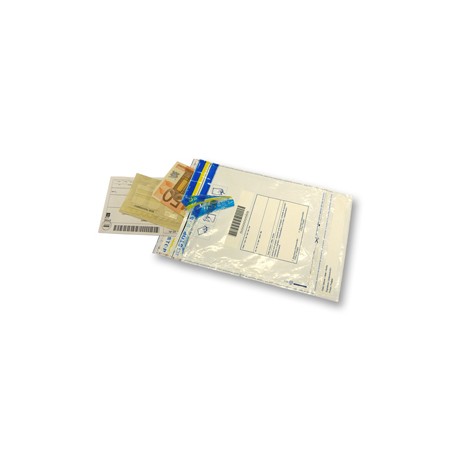 Busta di sicurezza - 16 x 22,5 cm - 70 micron - LDPE riciclabile - Viva - conf. 50 pezzi