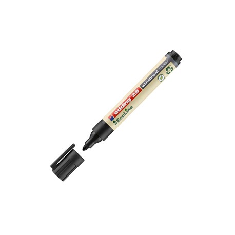 Marcatore per lavagne bianche 28 EcoLine - punta conica - da 1,5 a 3 mm - nero - Edding