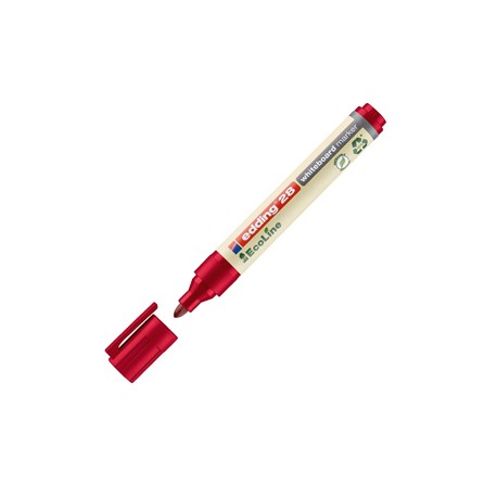 Marcatore per lavagne bianche 28 EcoLine - punta conica - da 1,5 a 3 mm - rosso - Edding