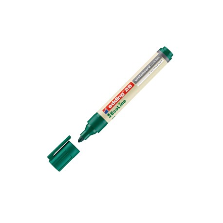 Marcatore per lavagne bianche 28 EcoLine - punta conica - da 1,5 a 3 mm - verde - Edding