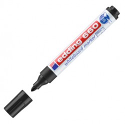 Marcatore per lavagne bianche 660 - punta conica - da 1,5 a 3 mm - nero - Edding