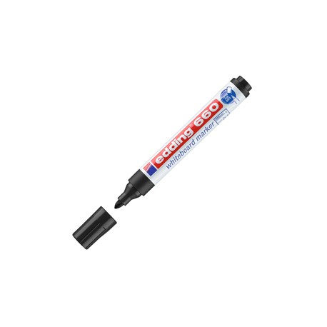 Marcatore per lavagne bianche 660 - punta conica - da 1,5 a 3 mm - nero - Edding