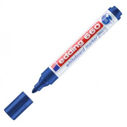 Marcatore per lavagne bianche 660 - punta conica - da 1,5 a 3 mm - blu - Edding