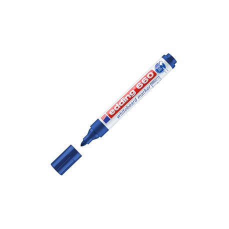 Marcatore per lavagne bianche 660 - punta conica - da 1,5 a 3 mm - blu - Edding