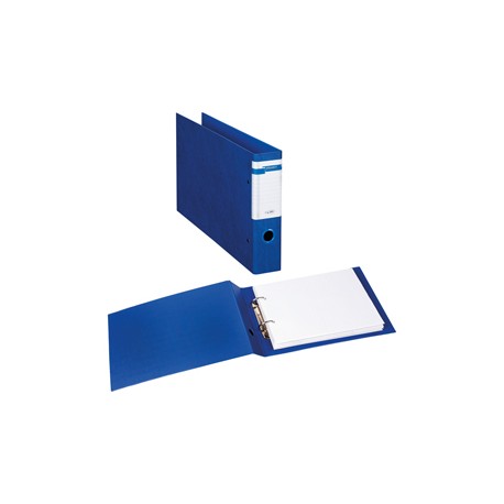 Raccoglitore Stelvio F - 30 x 22 cm album - 2 anelli a D 40 mm - dorso 6 cm - blu - Sei Rota