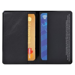 Portadocumenti RFID Hidentity® Doppio per bancomat/carta di credito - PVC - 9,5x6 cm - nero - Exacompta