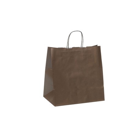 Shopper Large - maniglie cordino - 32 x 20 x 33 cm - carta kraft - avana - Mainetti Bags - conf. 25 pezzi