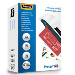 Scatola 100 pouches PROTECT175 175mic A4 Fellowes
