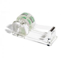 Dispenser da tavolo - per nastri adesivi 33 m - trasparente - Lebez