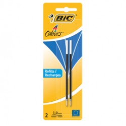 Refill roller  - punta 1,0mm - blu - Bic - conf. 2 pezzi