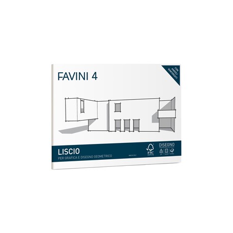 Album Favini 4 - 24 x 33 cm - 220 gr - 20 fogli - liscio - Favini