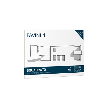 Album Favini 4 - 24 x 33 cm - 220 gr - 20 fogli - liscio squadrato - Favini