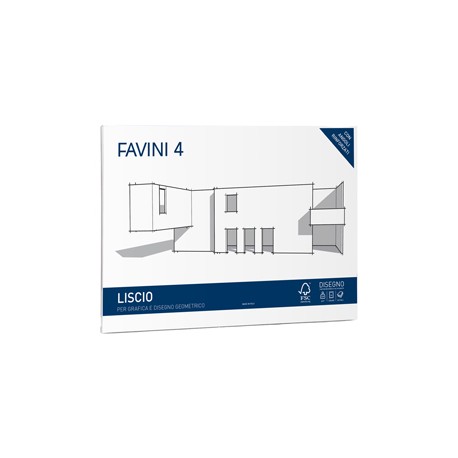 Album Favini 4 - 33 x 48 cm - 220 gr - 20 fogli - liscio - Favini