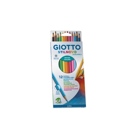 Pastelli colorati Stilnovo Acquarell - diametro mina 3,3 mm - Giotto - astuccio 12 pezzi