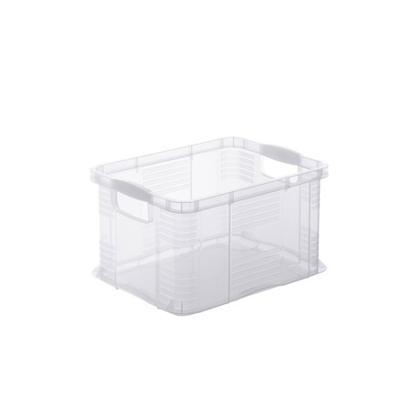 Contenitore portaoggetti - 39x29x21,5 cm - A4 - 17,5 L - PPL - trasparente - Rotho