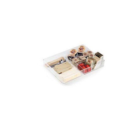 Organizer da cassetto Coffee Point - 4,8x24,2x32,9 cm - acrilico - trasparente - Durable