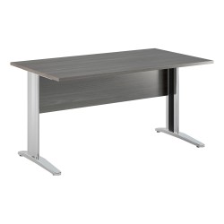 Scrivania lineare Easy - 160 x 80 x 72 cm - Frassino toscano/grigio cromato