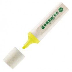 Evidenziatore 24 EcoLine - punta a scalpello - tratto da 2,0-5,0mm  - giallo - Edding