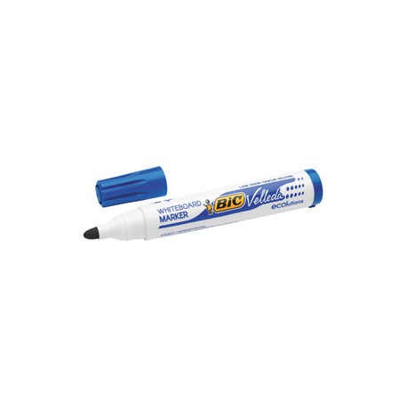 Pennarello per lavagne cancellabili Whiteboard Marker Velleda 1701 Recycled Bic - punta tonda 1,5mm - blu - Bic