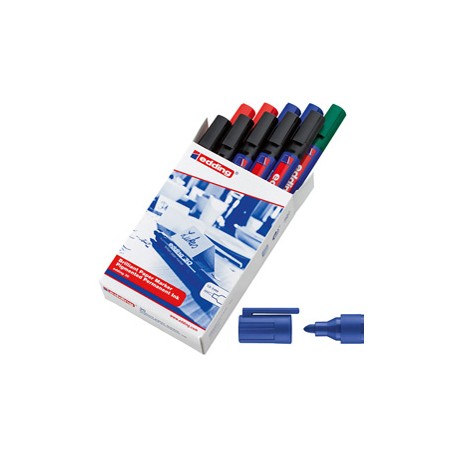 Marcatore permanente 30 - punta tonda - da 1,5 a 3 mm - colori assortiti - Edding - conf. 10 pezzi