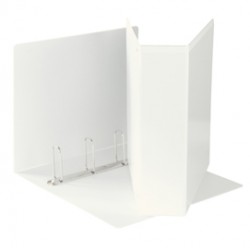 Raccoglitore personalizzabile Display - 22 x 30 cm - 4 anelli quadri 65 mm - bianco - Esselte
