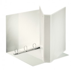 Raccoglitore personalizzabile Display - 22 x 30 cm - 4 anelli a D 30 mm - 4,7 cm - bianco - Esselte