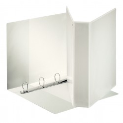 Raccoglitore personalizzabile Display - 22 x 30 cm - 4 anelli a D 50 mm - dorso 7,1 cm - bianco - Esselte