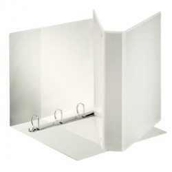 Raccoglitore personalizzabile Display - 22 x 30 cm - 4 anelli a D 40 mm - dorso 5,9 cm - bianco - Esselte