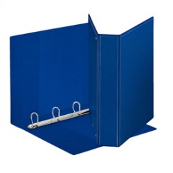 Raccoglitore personalizzabile Display - 4 anelli a D 50 mm - dorso 7,1 cm - 22x30 cm - blu - Esselte