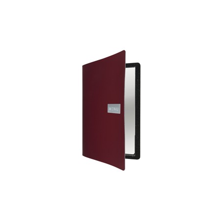 Portamenù Royal - 1 inserto doppio incluso - A4 - 24 x 33 cm - bordeaux - Securit