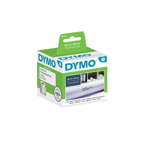 Rotolo 260 etichette LW 1983172 - 36 x 89 mm - carta - indirizzi estesi - bianco - Dymo