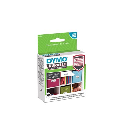 Rotolo 160 etichette LW Durable 1976411 - 25 x 54 mm - PP - bianco - Dymo