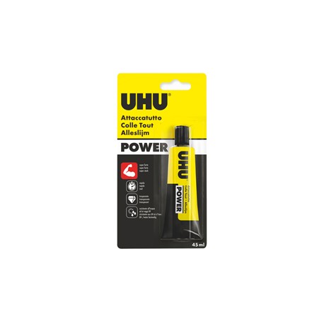 Colla attaccatutto Power - 45 ml - trasparente - UHU