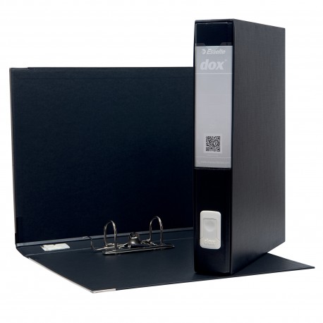Registratore Dox 5 - dorso 5 cm - protocollo 23 x 34 cm - nero - Esselte Dox