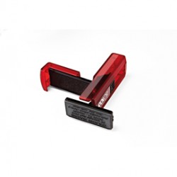 Timbro Pocket Stamp Plus 30 - 18 x 47 mm - 5 righe - autoinchiostrante - rosso rubino - Colop