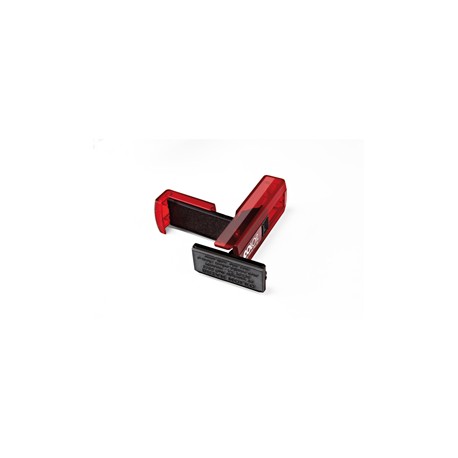 Timbro Pocket Stamp Plus 30 - 18 x 47 mm - 5 righe - autoinchiostrante - rosso rubino - Colop