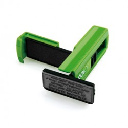 Timbro Pocket Stamp Plus 30 - 18 x 47 mm - 5 righe - autoinchiostrante - verde - Colop