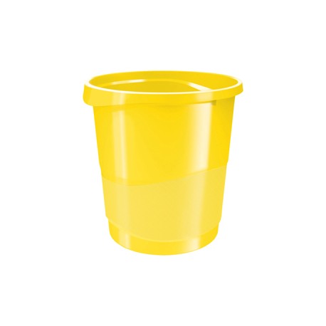 Cestino gettacarte Europost VIVIDA - 25,8 x 28,5 cm - altezza 32,2 cm - 14 L - giallo - Esselte