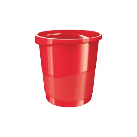 Cestino gettacarte Europost VIVIDA - 25,8 x 28,5 cm - altezza 32,2 cm - 14 L - rosso - Esselte