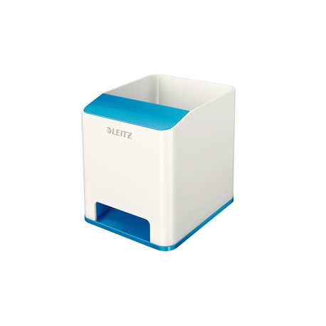 Portapenne con amplificatore WOW - 9x10x10 cm - blu - Leitz