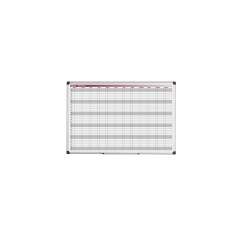 Planner magnetico annuale - 90 x 60 cm - silver - Bi-Office